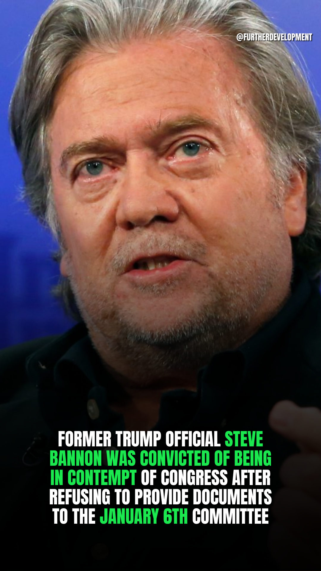 Former Trump official Steve Bannon was convicted of being in contempt of Congress after refusing to provide documents to the January 6th committee
