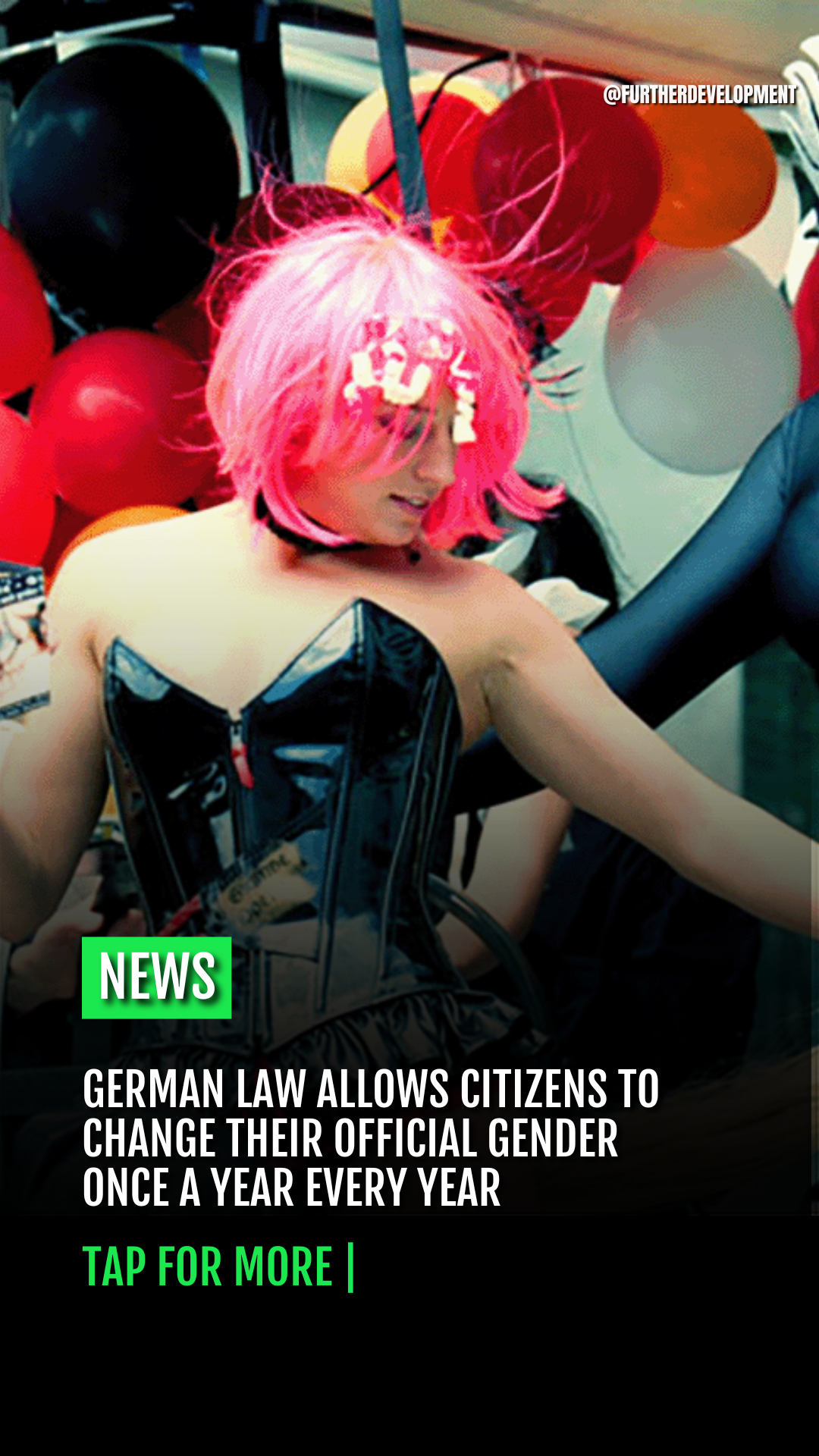 German law allows citizens to change their official gender once a year Every year