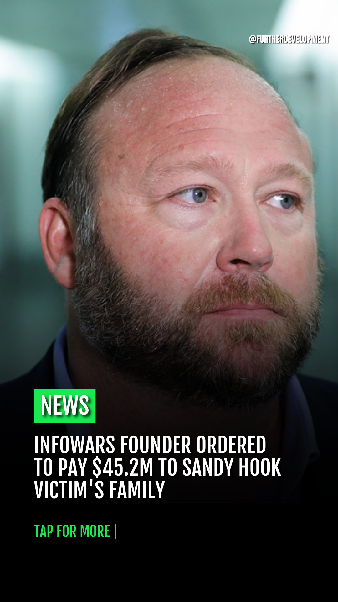 Infowars founder ordered to pay $45.2M to Sandy Hook victim's family