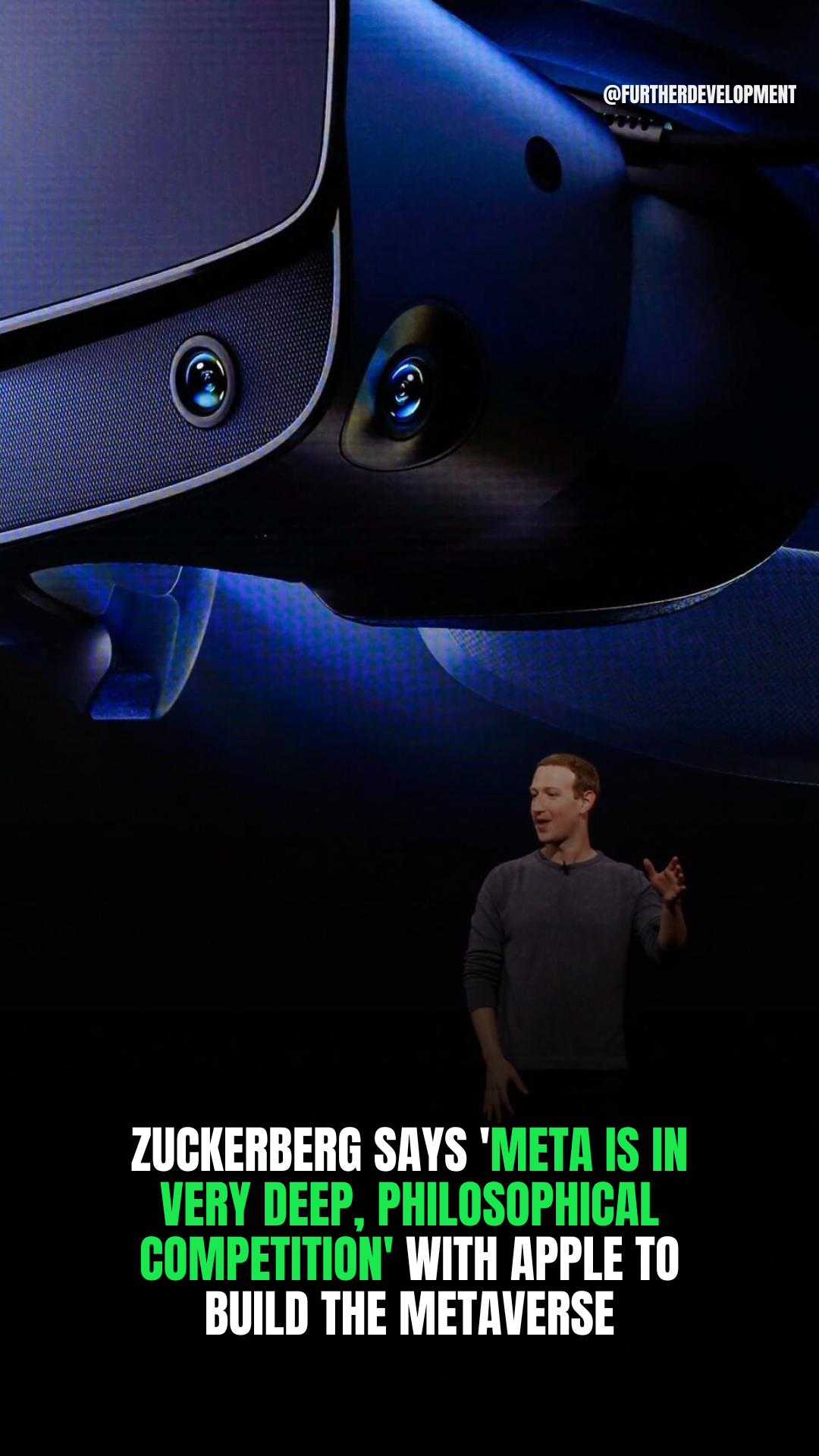 ZUCKERBERG SAYS 'META IS IN VERY DEEP, PHILOSOPHICAL COMPETITION' WITH APPLE TO BUILD THE METAVERSE