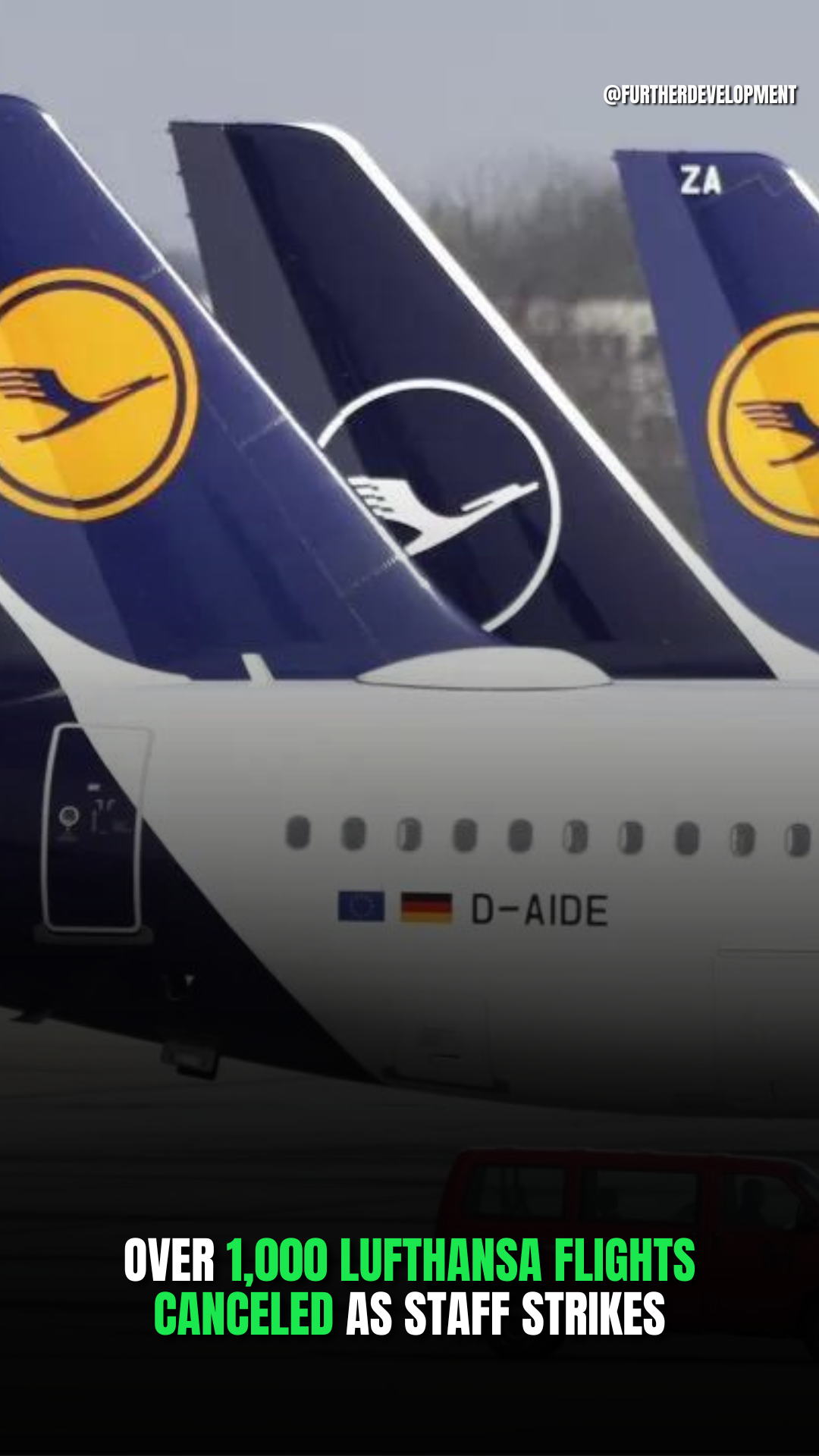 Over 1,000 Lufthansa flights canceled as staff strikes